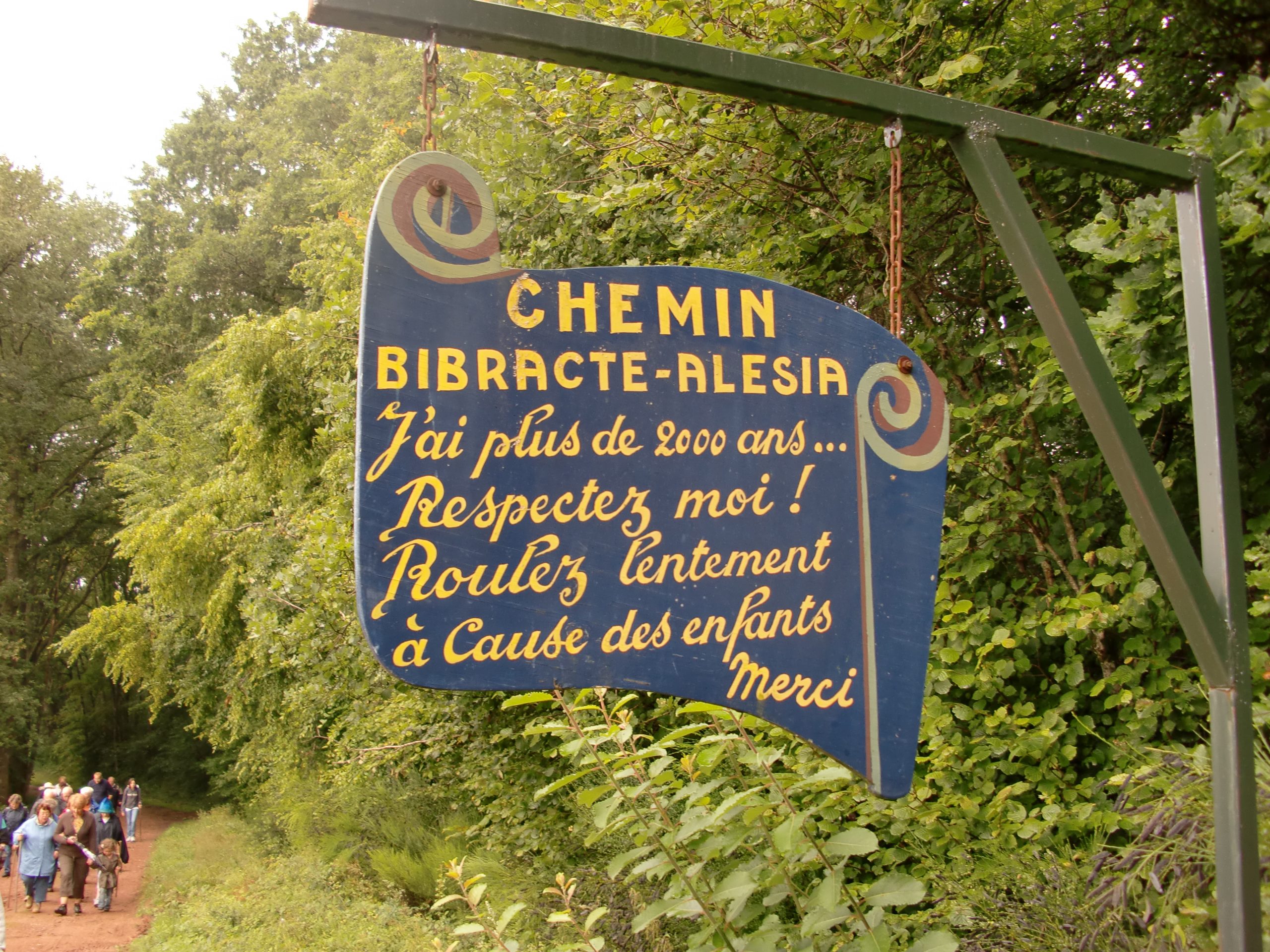 Panneau signalant la présence de Lai vie haute aux randonneurs.