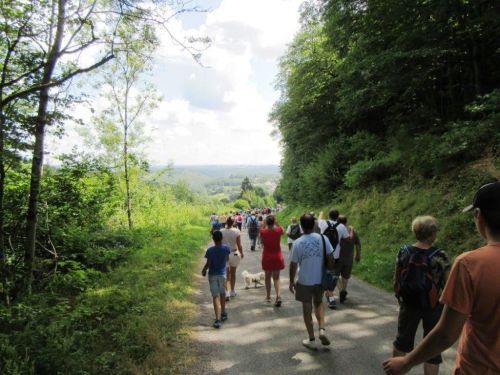 Un groupe de marcheurs